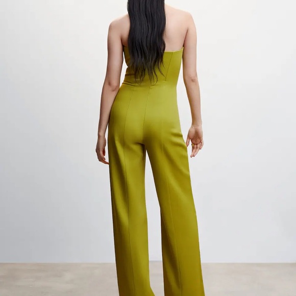 NWT Mango “Paul” lime green jumpsuit - Picture 3 of 3